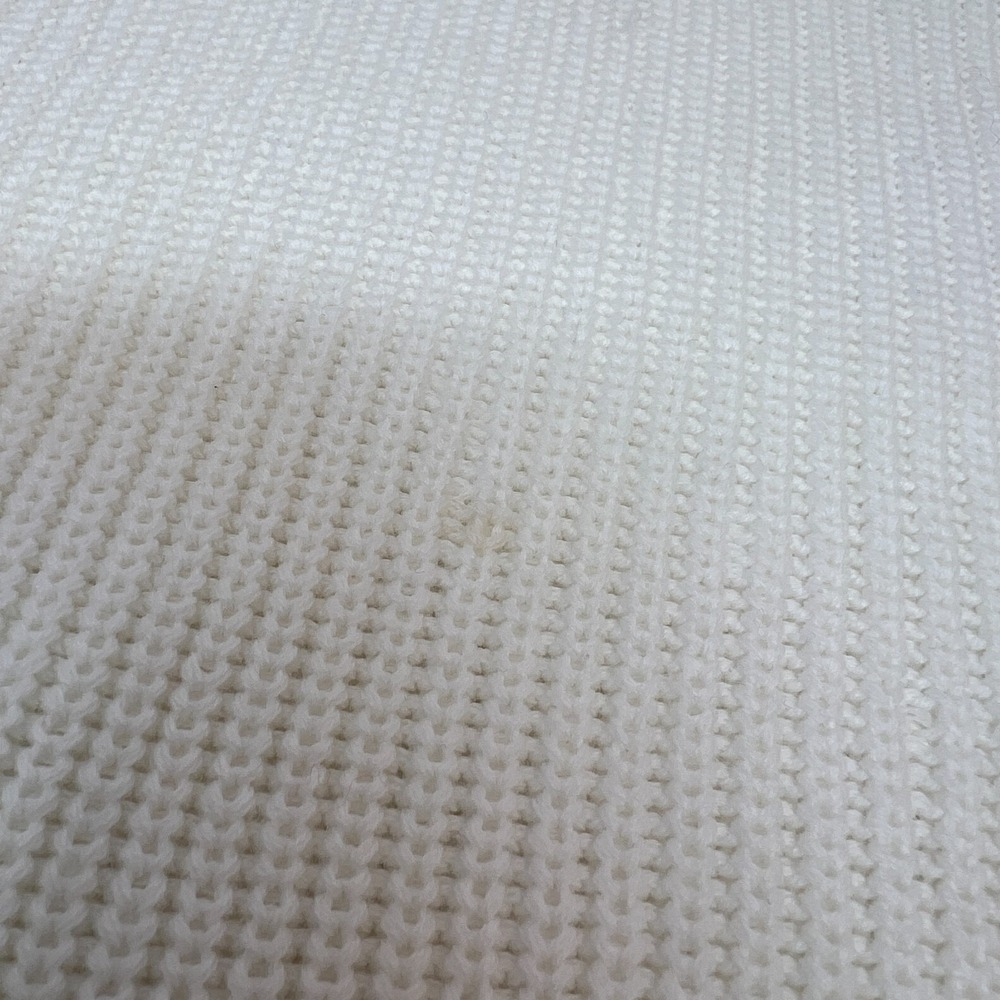 Fate Cream Knit Patchwork Bubble Sleeve Pullover Sweater Size Small NEW - Picture 12 of 16